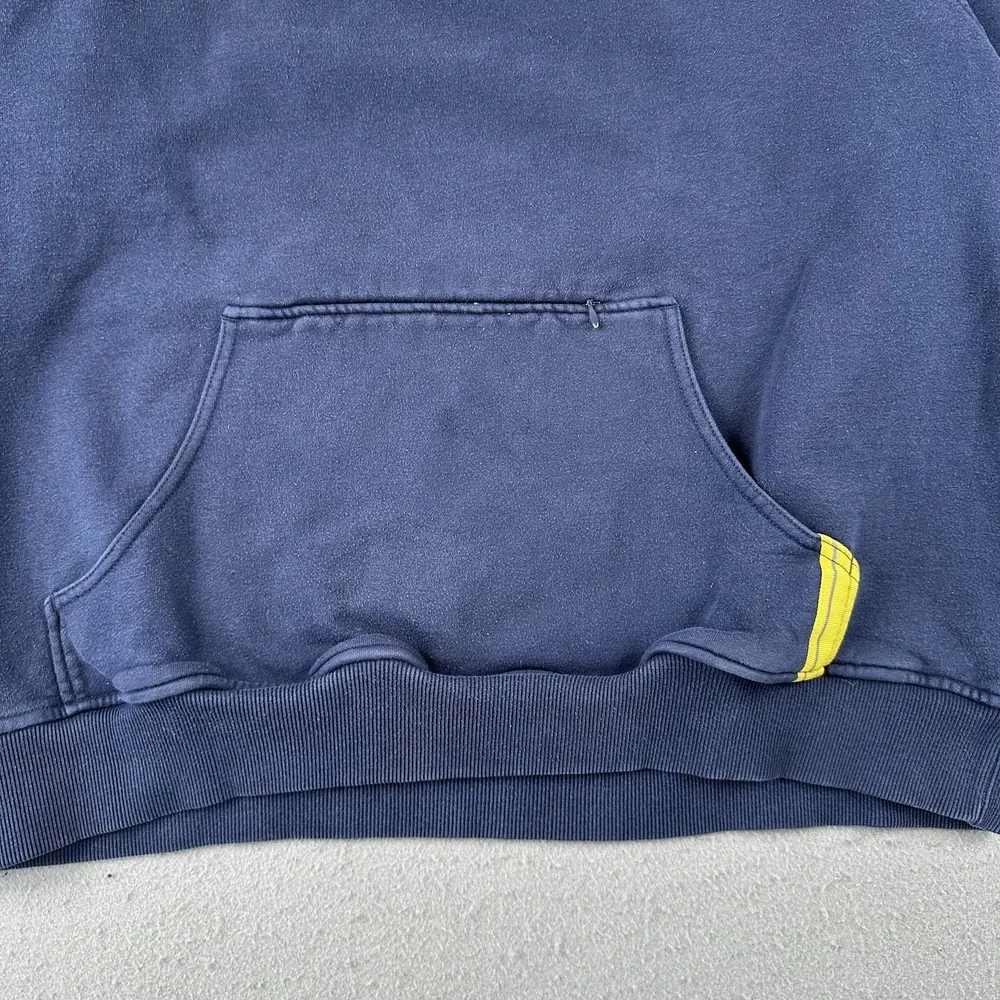 Vtg‎ Nike Michigan University Hoodie Men's Large Navy Blue Center Check Pullover